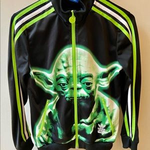 Star Wars Adidas “Yoda” Full Zip Jacket Size 11-12 youth.